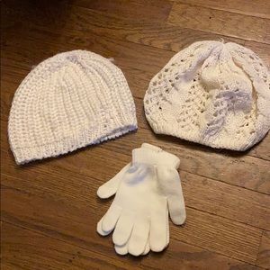 H&M knit hats and set of gloves